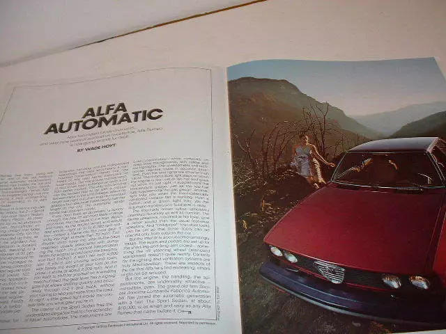 1979   Alfa Romeo Automatic   test reprint (m227)