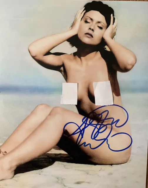 Alyssa Milano NUDE Hand Signed Autograph 8x10 Photo With COA