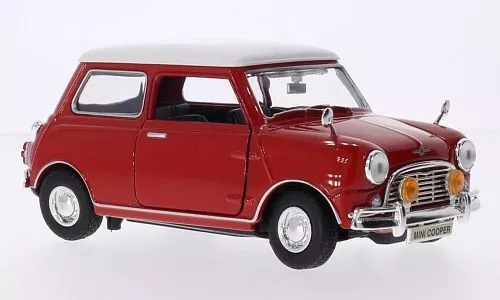 Mini Cooper Red/White RHD 1:18 Model Car