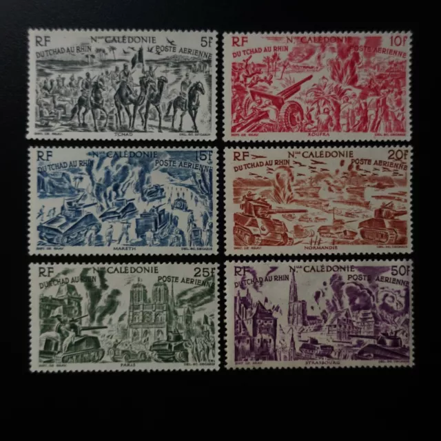 France Colonie Nouvelle Calédonie Poste Aerienne Pa N°55/60 Neuf ** Luxe Mnh