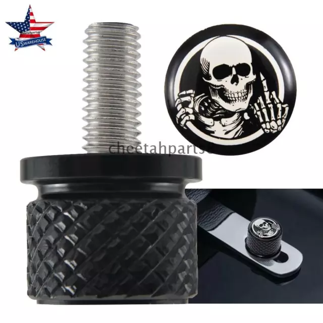 Motorcycle Seat Bolt Screw Nut Skull For Harley Davidson 1996-2024 Street Glide