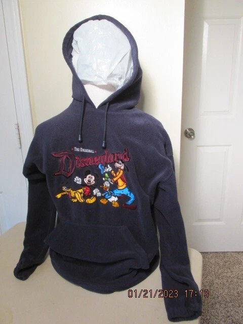 Disneyland Resort Men's Small Hoodie Pullover Navy: Pluto, Mickey, Donald &Goofy
