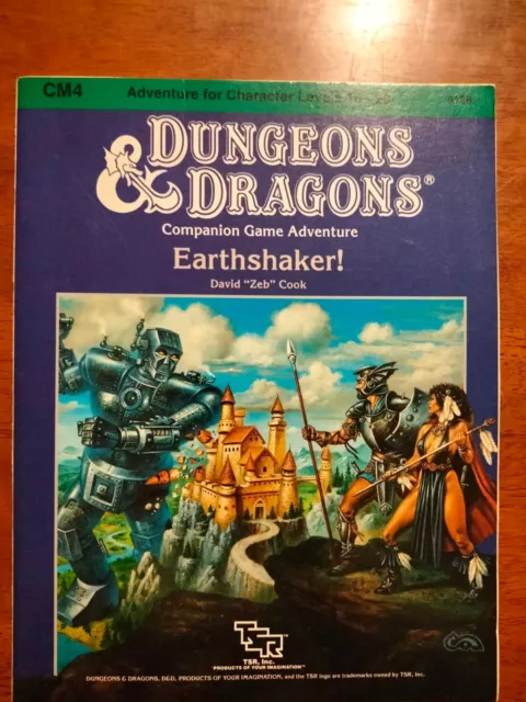 Dungeons & Dragons Mystara - Adventure - Earthshaker - Tsr  9128 - Cm4