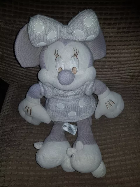 Disney Parks Classic Cozy Knits Plush Minnie Mouse Limited 12" - 13" (Rare)