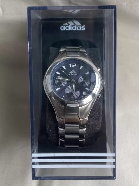 Adidas Original Herren Chronograph Uhr - Selten - Neuzustand in Original Box