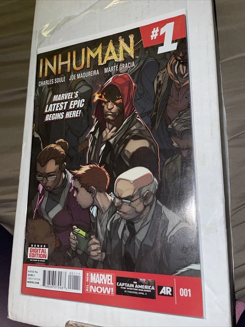 Inhuman # 1  1st Print Marvel Comic Book Avengers X-Men Hulk Thor Lash 2 J836