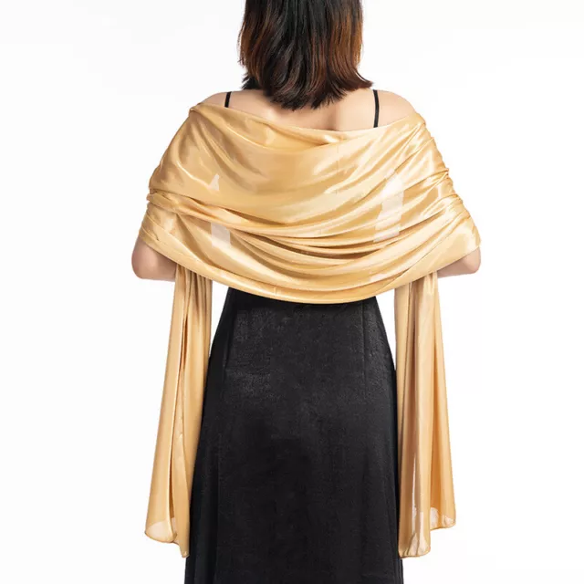 Satin Shawl Scarves Wrap for Wedding Evening Dress