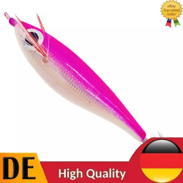 Luminous Shrimp Fishing Lure Squid Hook Cuttlefish Bait Sea Tackle (Pink)