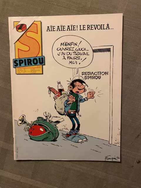 Hebdo Le Journal De Spirou N°2535 Couverture Franquin 1986 Très Bon État