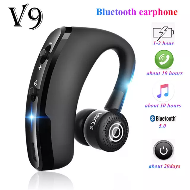 Bluetooth Headphone Handsfree Wireless Headset Business Sports Earphone Earbud