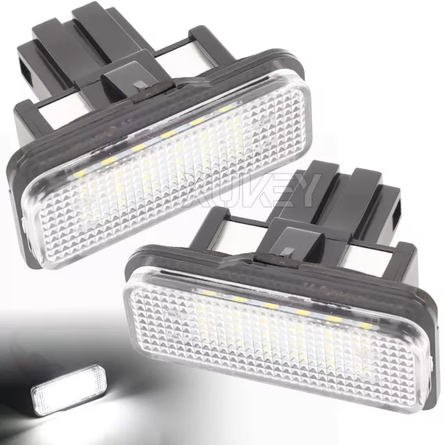 2x Weiß 6000K LED Kennzeichenleuchte Für Mercedes Benz W203 W211 W219/2038200256