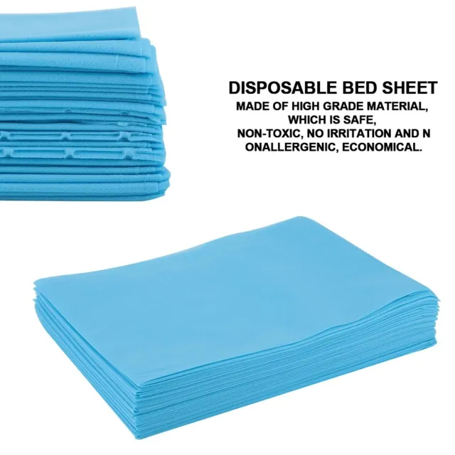 (Blu) Lenzuola letto monouso impermeabile impermeabile copertura letto impermeabile per salone SPA GSA
