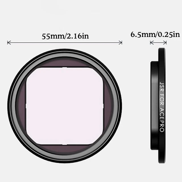 PULUZ Filterhalter Für Insta360 Ace Pro - Metallrahmen Für 49mm Filter