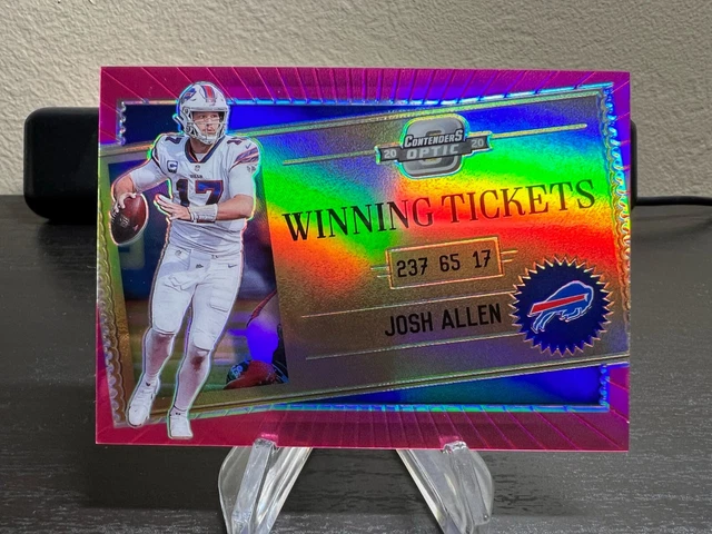 Josh Allen 2020 Contenders Optic Winning Tickets Pink Prizm /75 Bills!