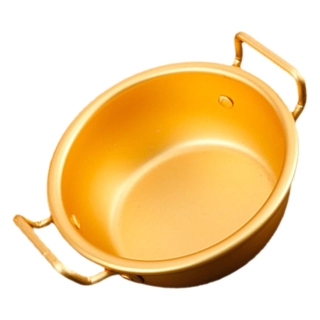 Pot à nouilles coréennes en alliage d'aluminium jaune coréen - Pot à nouilles instantanées - Poêle électrique en céramique - Flamme (16 cm