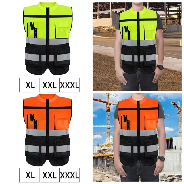 Gilet réfléchissant, gilet haute visibilité, vêtements de course, de travail