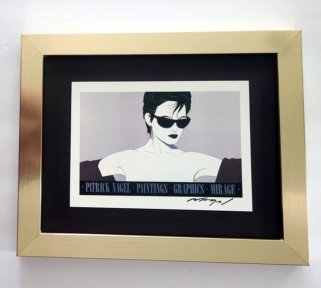 Patrick Nagel + Beautiful 1990'S Signed Pop Art Print + With New Frame Patrick Nagel + Beautiful 1990'S Signed Pop Art Print + With New Frame