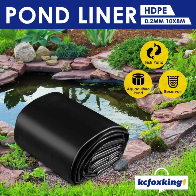 10X8M Durable Pond Liner Waterproof Strong Quality Pools Underlayment Membrane