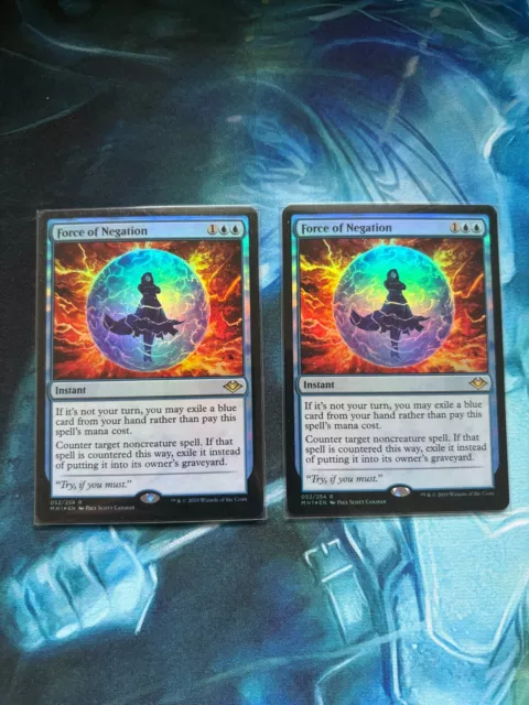 Magic The Gathering FOIL Force of Negation TOP ZUSTAND / Modern / Legacy