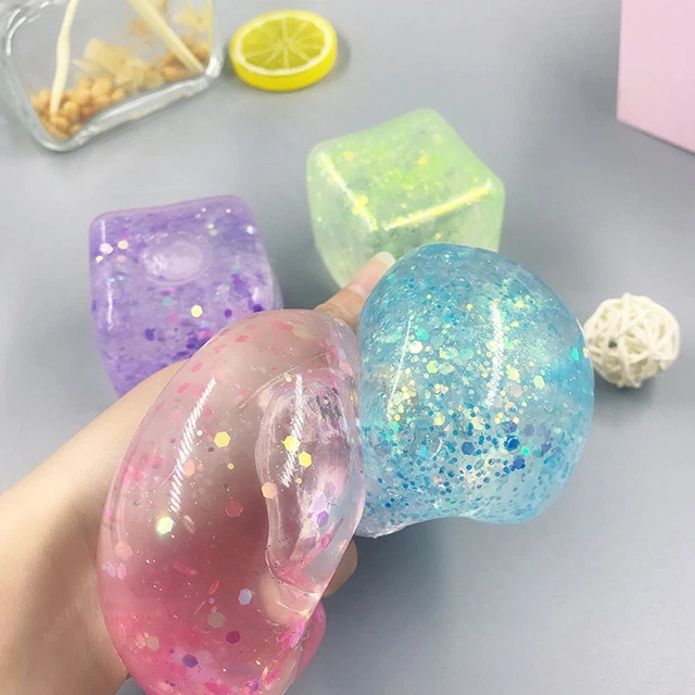 Squeeze Fidget Toy Anti-stress Novelty Squeezing Ice Cube Fidget Squishes Toys
