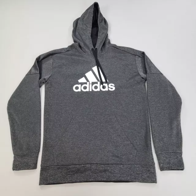 Adidas Sweater Adult Medium Gray Comfort Hoodie Long Sleeve Casual Outdoor Mens