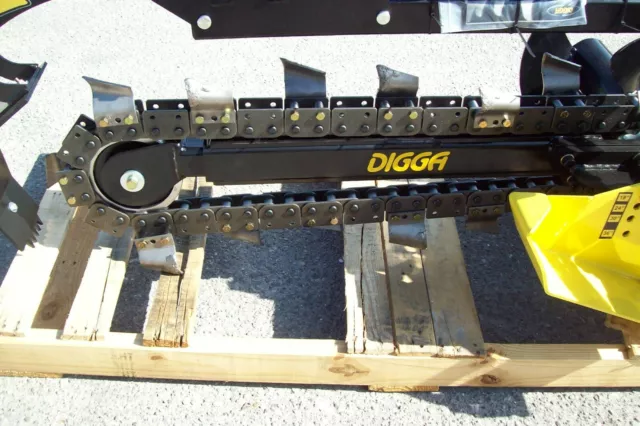 Skid Steer Trencher by Digga,W Sand Teeth 6" Wide,Digs 18" to 36",For Toro Mount