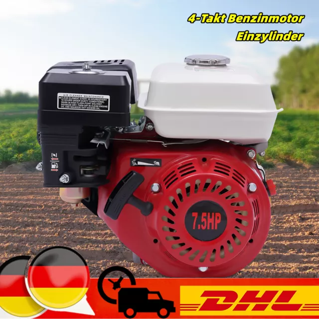 4-Takt Benzinmotor Einzylinder Standmotor Industriemotor Kartmotor Petrol Motor