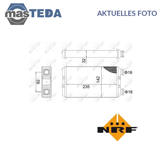 54312 Wärmetauscher Innenraumheizung Nrf Für Vauxhall Movano I