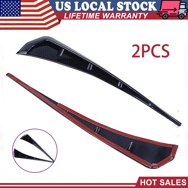 2×Carbon Fiber Car Side Fender Vent Air Wing Cover Trim Exterior Accessories