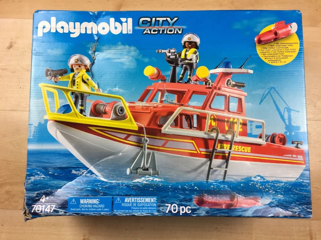 PLAYMOBIL 71047 FIRE Rescue Boat 30.00 PicClick UK