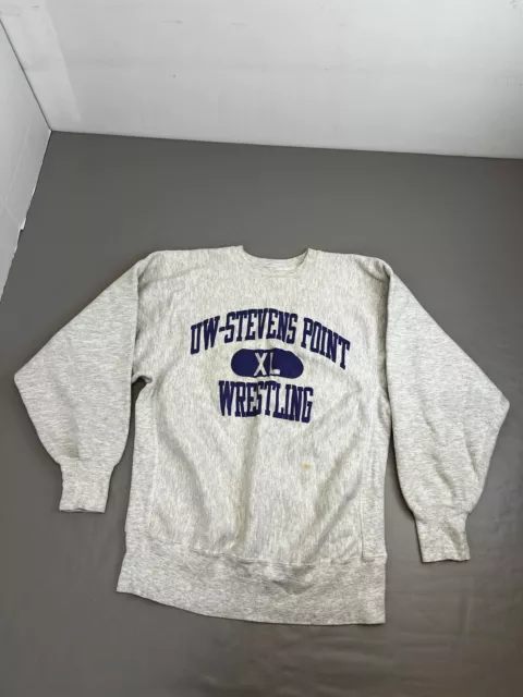 VINTAGE 90S CHAMPION Reverse Weave Crewneck Sweatshirt Mens XL Gray USA ...