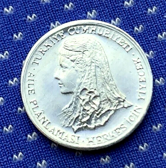 1979 Turkey 1 Kurus Coin CH UNC FAO Anatolic bride   15,000 minted  RARE #ZM219
