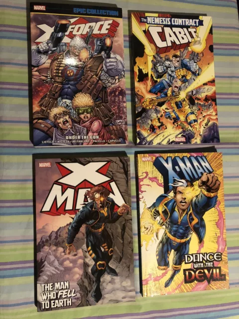 X-Force Epic Collection, Cable, X-Man Marvel TPB Lot First Printing