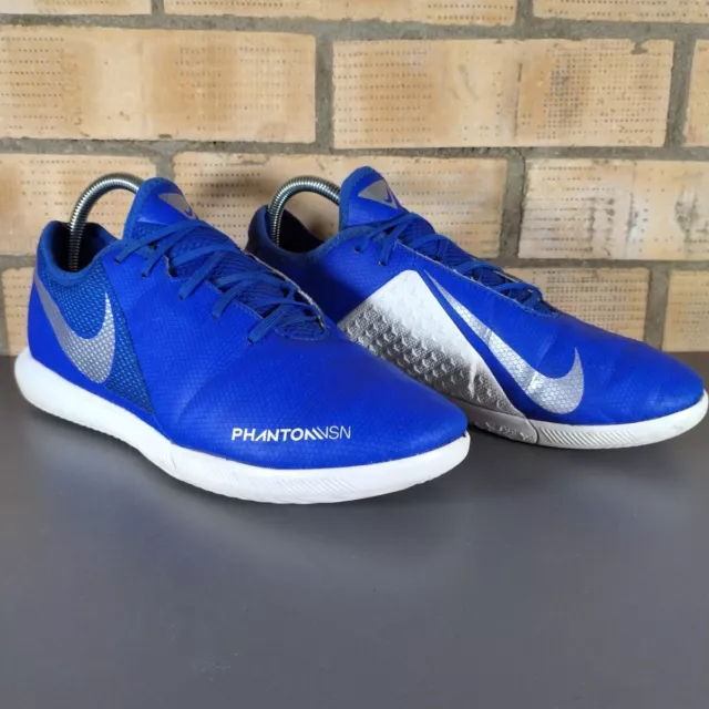 Nike Phantom VSN Academy TF Turf Blue Indoor Outdoor Football Boots Size UK 7