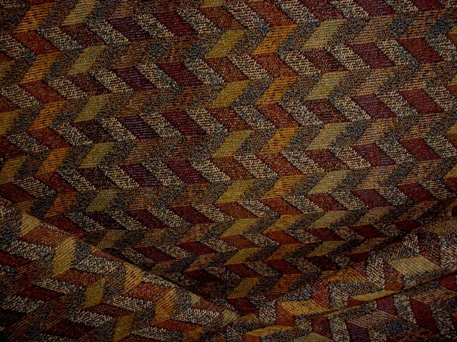 13-1/8Y Kravet Lee Jofa Browns Southwest Chenille Chevron Upholstery Fabric