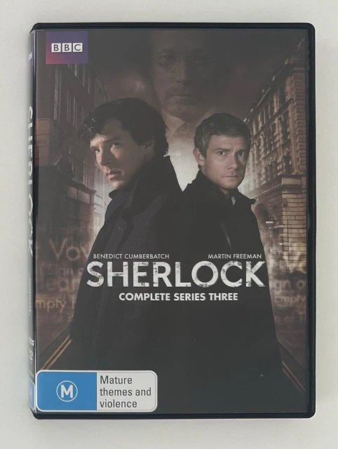 SHERLOCK: SEASON 3 (2 Disc DVD) Region 4 BBC TV Series Cumberbatch ...