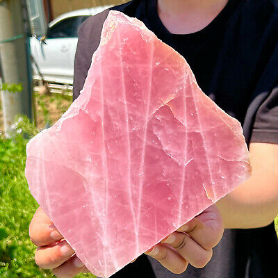 4.05LB Natural Pink Rose Crystals Chakra Quartz Specimens healing 866