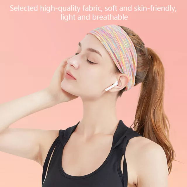 1PC Sports Headbands For Unisex Non-Brief Moisture Wicking Workout Sweatband