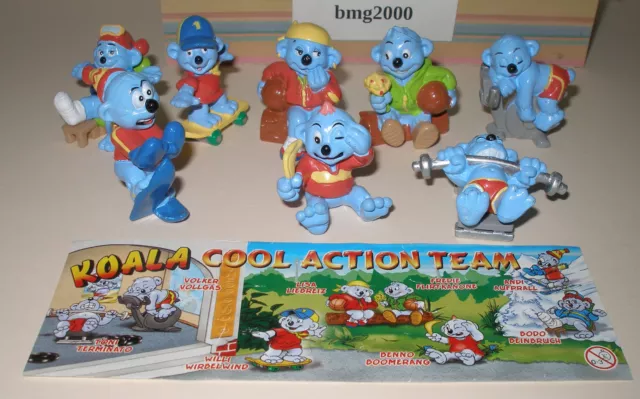 Satz Fremdfiguren "Koala Cool Action Team" mit Beipackzettel von Kuchenmeister