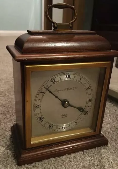 Mappin & Webb Elliott London Carriage Clock Timepiece