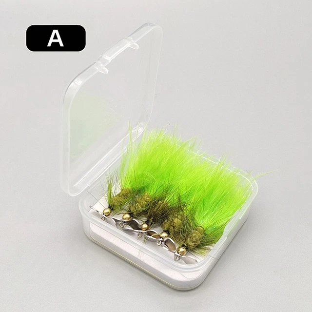 Appât De Pêche à La Mouche 20X Leurres Simulés Abeille Avec Étui - Eau Douce, Salée, Lac, Rivière, Mer