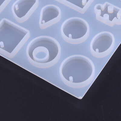 Its 12 Silicone Mould Pendant Jewelry Making Round Necklace Mold Resin Craft DIY 2