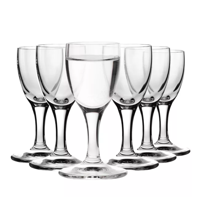 Krosno Prima Lumi Vasos para Chupitos de Vodka | 6 pcs | 25 ml | Lavavajillas