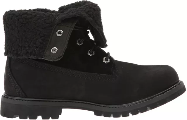 Timberland Women's Authentics Teddy Fleece Fold-Down, Black 2