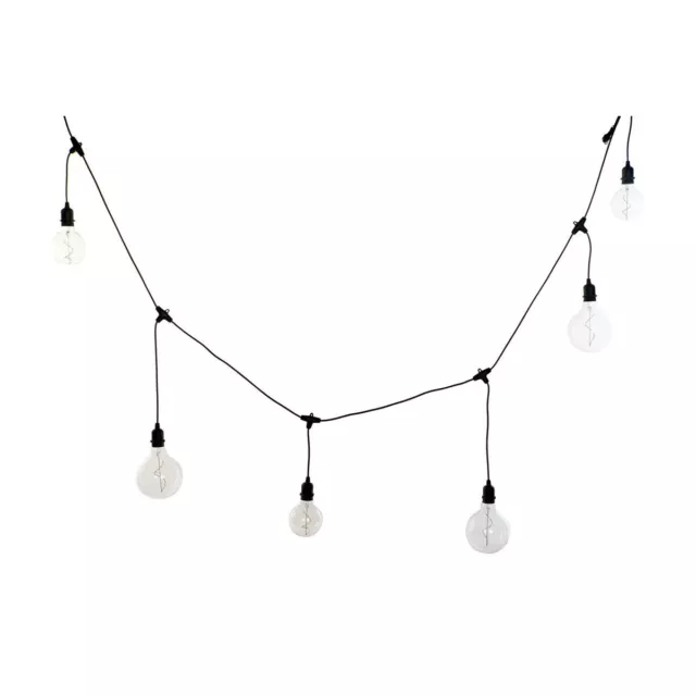 Guirnalda de Luces LED DKD Home Decor Negro E27 [12 x 25 x 650 cm]