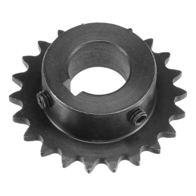 2Teeth Sprocket 1/4" Pitch, 16mm Bore Carbon Steel, Keyway with Set Screws