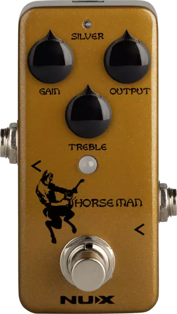 PEDALE OVERDRIVE NOD-1 type K GOLD/SILVER  NUX HORSEMAN-OD