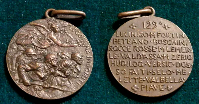 Medaglia " 129 Brigata Perugia " " Logori Ma Indomiti " Rara Ottima