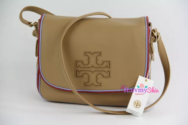 Authentic Tory Burch Harper Stripe Messenger Bag (New with Tag)