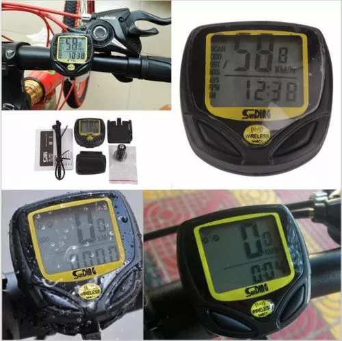 Wireless Lcd Bike Computer Speedo Odometer Waterproof Speedometer Cycle Bicycle